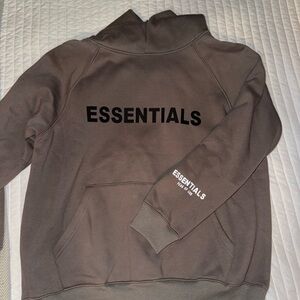 Essentials Fear of God Brown Hoodie